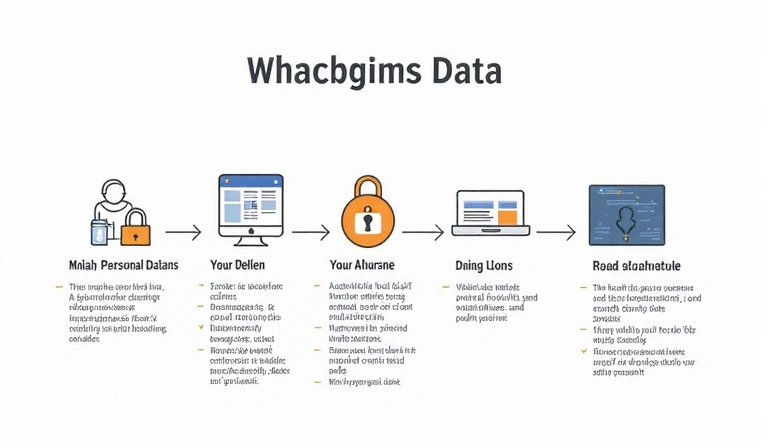 Diagramă cu fluxul de date personale