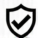 Iconiță stilizată reprezentând un scut cu o bifă, simbolizând siguranța și calitatea testată.