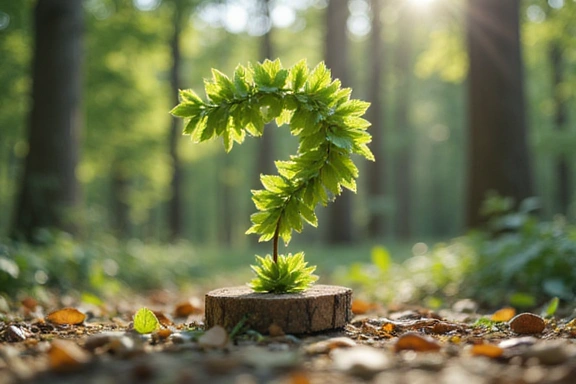 Semn de întrebare stilizat pe un fundal natural, simbolizând claritatea informației.